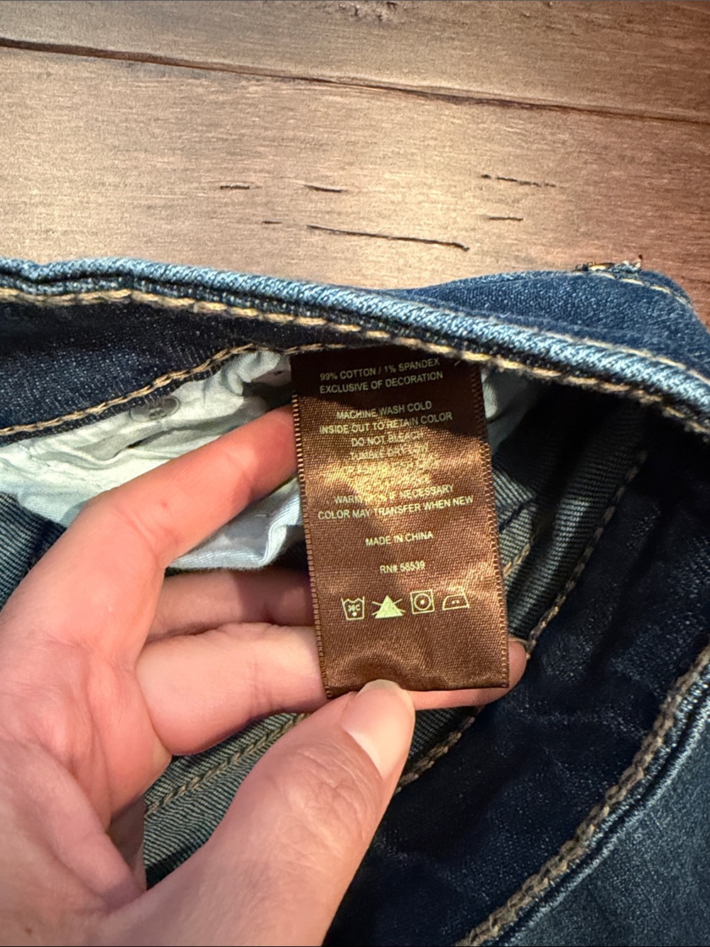 Kut from the Kloth Dark Blue Distressed Denim Shorts - Picture 5 of 6